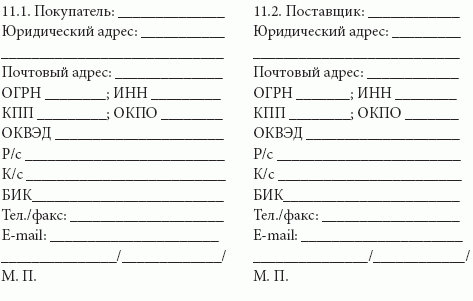 договор купли продажи образец торгового оборудования